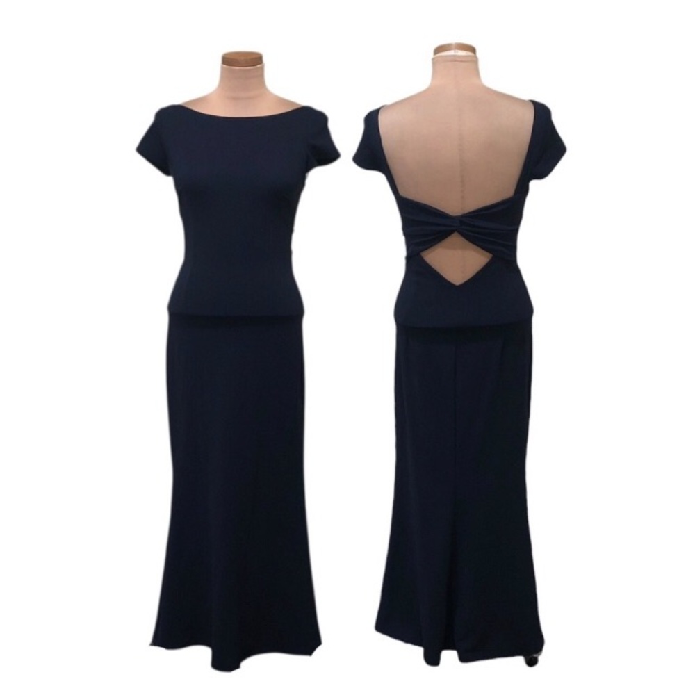 Katie May Madison Maxi Dress Size 2 Navy Blue